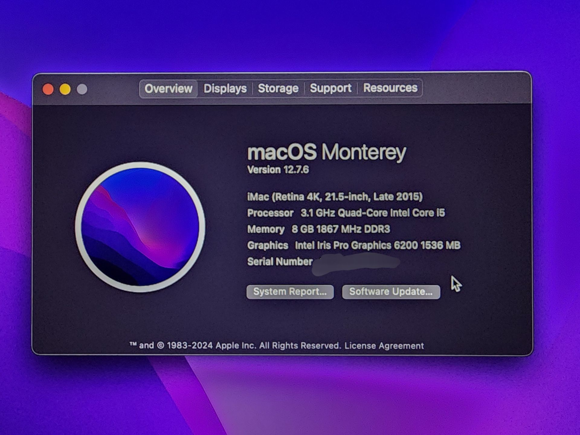 Apple iMac computer, Late 2015