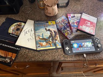 Switch lite grey and games