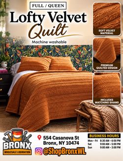 Lofty Velvet Quilt Set Full/Queen