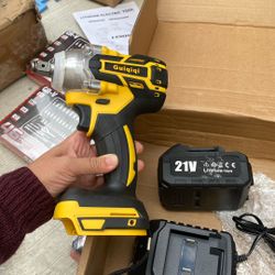 21V Cordless Impact Wrench Kit w/ Battery, Charger & Sockets