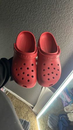 Red Crocs