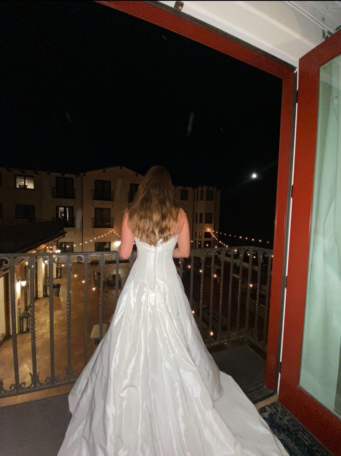Strapless ivory Wedding dress