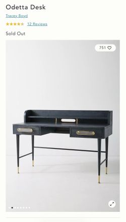 Anthropologie Odetta Desk - Indigo