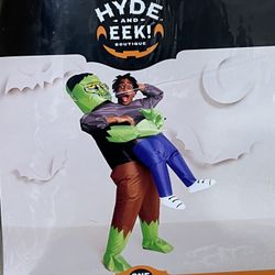 Inflatable Frankenstein Costume Adult Monster Pick Me Up Suit For Men Halloween