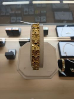 10k, 17.8g, nugget bracelet