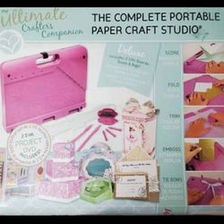 The Ultimate Crafters Companion. The Complete Portable Paper Craft Studio. Use it to make cards, envelopes, boxes, bows, etc