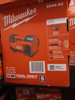 Milwaukee New Inflator M18