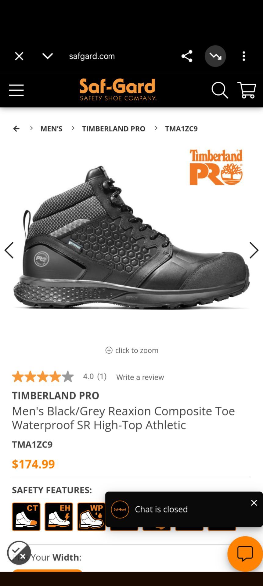 Timberland Pro Reaxion 10MM