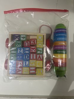 Lot Of Melissa & Doug Wooden Toys