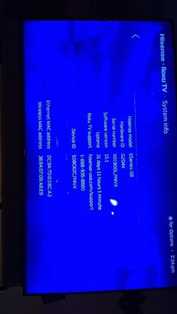 58" Hisense Ruko TV
