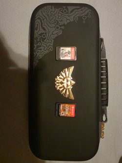 Nintendo switch games and case