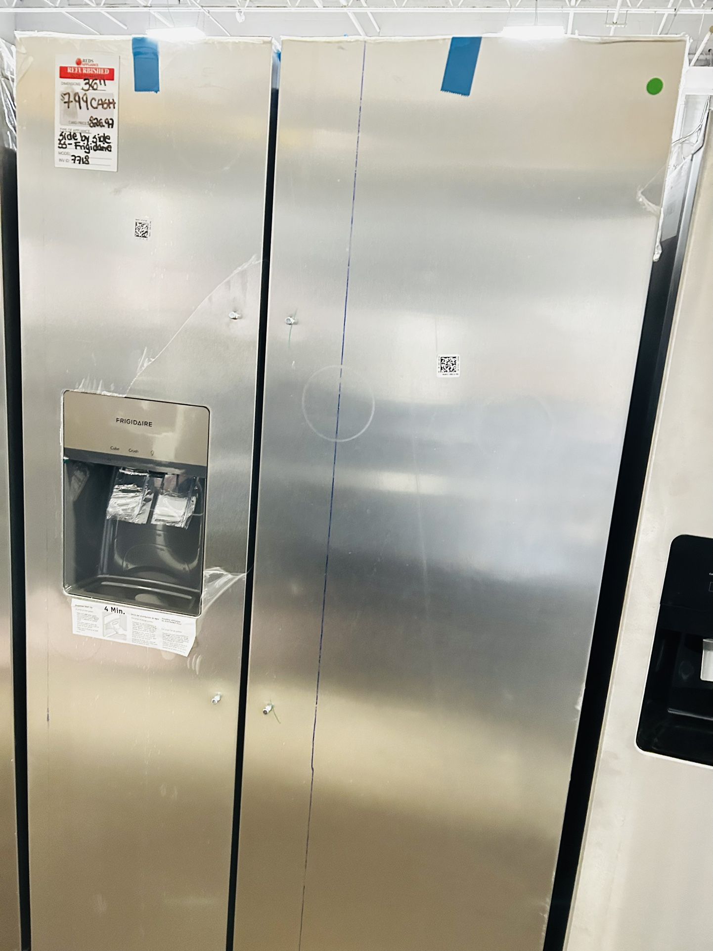 Refrigeradora De Acero Inoxidable De 36” Pulgadas