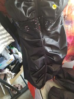 Black sequin dress