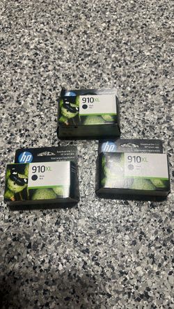 HP 910XL Black Ink Cartridges – Lot of 3