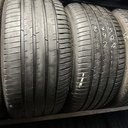 PAIR OF TIRE 265 40 20 MICHELIN 85% LIFE
