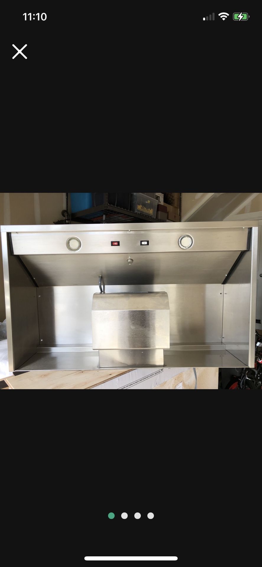 Professional stainless steel ventahood