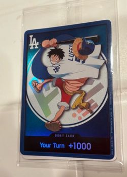 Dodgers x One Piece Night Promo Card Monkey D Luffy