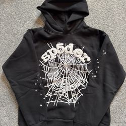 Sp5der OG Web Hoodie Black
