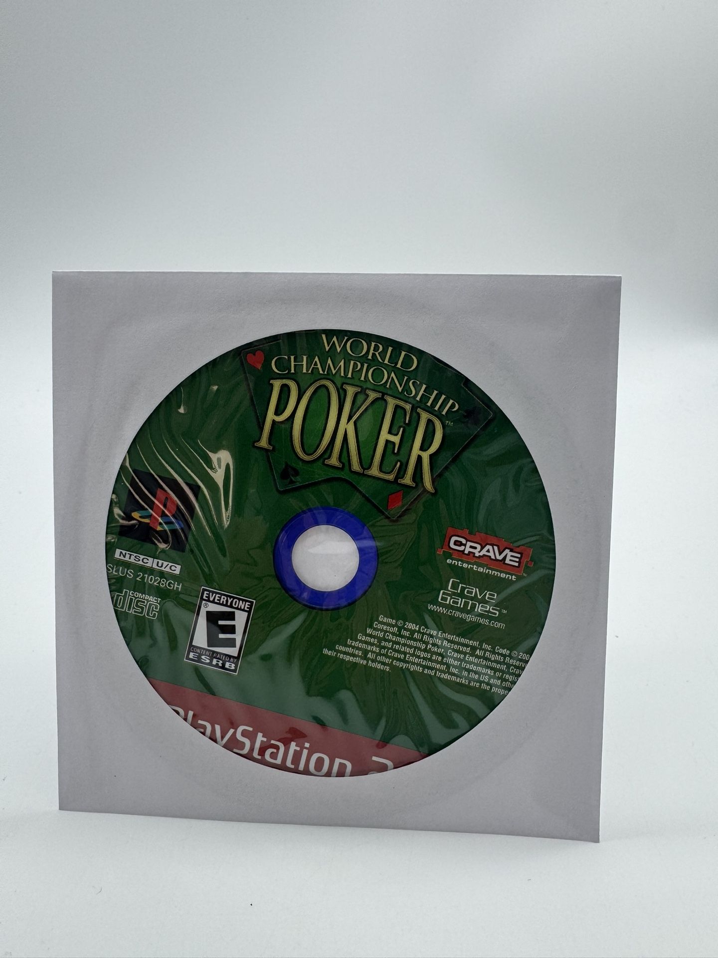 World Championship Poker (PlayStation 2 PS2) Greatest Hits Disc Only Tested