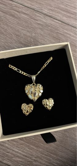 18k gold plated jewelry set