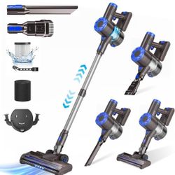 8-in-1 Cordless Vacuum Cleaner, Super Power Suction Stick Vacuum Cleaners with 2200 mAh Battery, Lightweight Self-Standing, 30 Mins Runtime for Home
