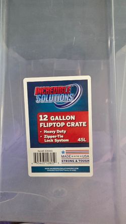 Free - flip-top crate (12 gallon) -  doors only