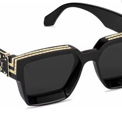 LV Millionaire Sunglasses Black & Gold 