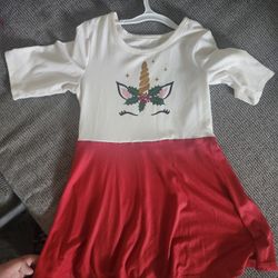 Unicorn Christmas Dress