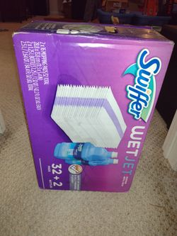 Swiffer WetJet refill pack 32 pads and two bottles