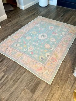 New Well Woven Ushak  Area Rug 5'3" x 7'3