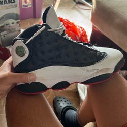Air Jordan 13 Black And White 