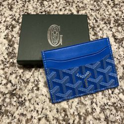 Blue Goyard Card Holder 