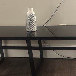 Black Glass Table 