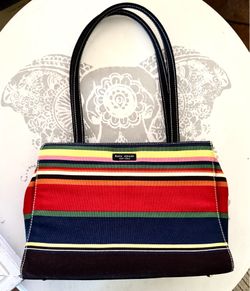 Kate Spade too handle stripe bag