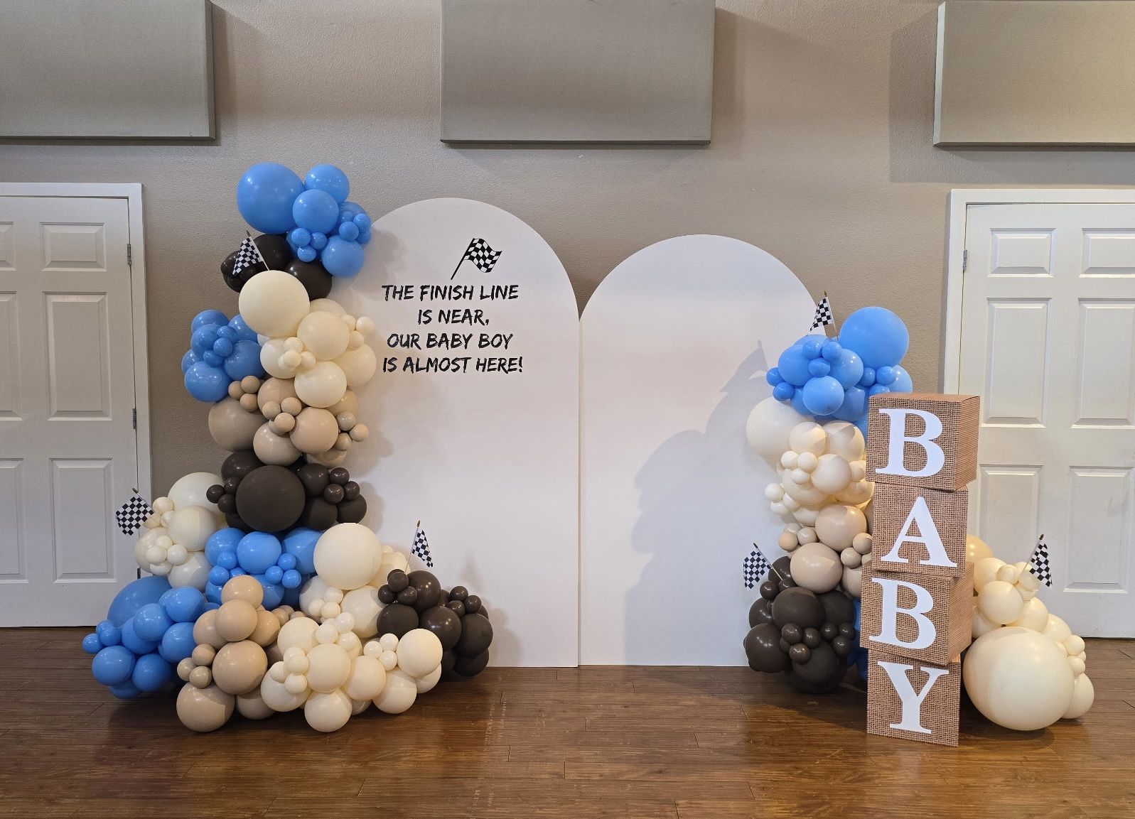 Balloons, Baby shower, Birthday, Balloon Garland, Backdrop