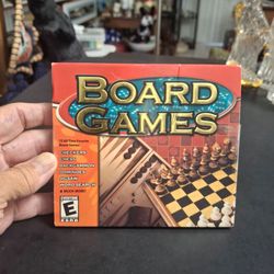 "Board Games" PC CD-ROM Featuring 13 Favorite Games, Designed For Older Windows Systems Such As 98, ME, 2000 Or XP
