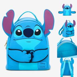 Loungefly Disney Stitch Magnetic Hands Mini Backpack 