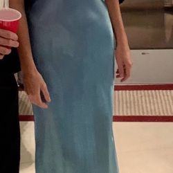 Blue Mermaid Type Prom Long Dress XS Size 4