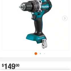 Mikita  18v Lxt 1/2 In Brushless Cordless Hammer Driver Drill Tool Only 