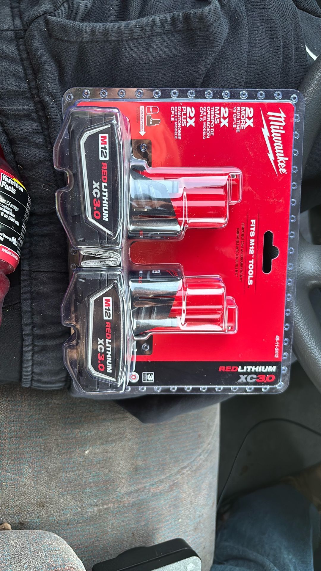 Milwaukee M12 Red Lithium Cx 3.0 Batteries Dual Pack