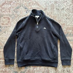 Lacoste Men's Crocodile Quarter-Zip Sweatshirt 