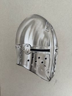 Original Drawing Helmet