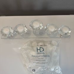 Crystal Tealight Candle Holders  + Free candles