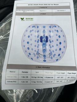 Giant Inflatable Bumper Ball By  BATURU