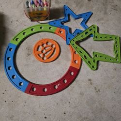 Chalk Stencils Spirograph Driveway Crayola