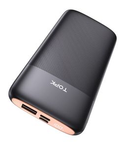 TOPK Power Bank LED Display 3-Port USB-C Micro-USB USB-A P8-B4