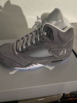 Jordan 5 wolf grey size 9