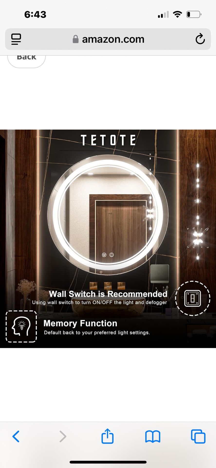 LED Bathroom mirror
