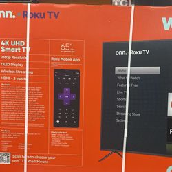 65”On Roku Smart Tv 4K