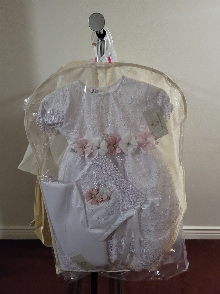 Vestido De Bautismo/ Girls Baptism Dress